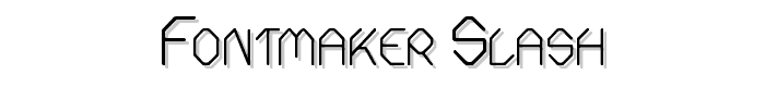 Fontmaker Slash font